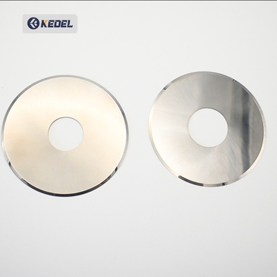 Lame circulaire en carbure pour couteau rond, couteau pour fente de feuilles de cuivre et d'aluminium pour machine à fendre les feuilles, lame industrielle
