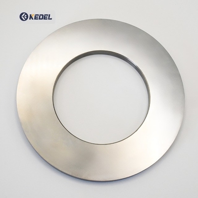 Cimenté sur mesure en alliage de carbure de tungstène Circulaire non coupé Lamelle tranchante Lamelle de tissu Film tranchante Machine industrielle couteau