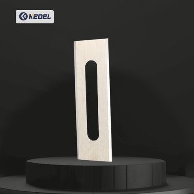 Lame de positionnement et de rainurage en alliage de carbure de tungstène cémenté sur mesure pour fibres chimiques, fente de film textile, couteau industriel pour machine à refendre