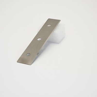 Alliage de carbure de tungstène cimenté sur mesure à trois trous, trancheuse de fibres chimiques, lame, film de tissu, couteau de machine industrielle