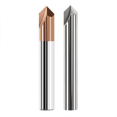 Moulin à extrémité de carbure de tungstène à angle de 90° pour l'usinage de formes plates dans l'acier et les alliages d'aluminium