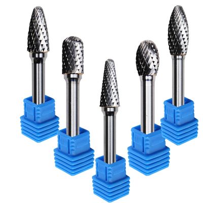 type de 6mm coupe simple jambe rotatoire du dossier 1/8 de carbure de tungstène de SA de longue une double