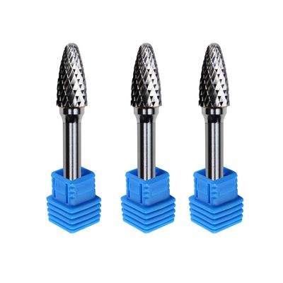 La flamme rotatoire ovale des oeufs C1225 6mm de Se forment les bavures tournantes de carbure de tungstène 8mm