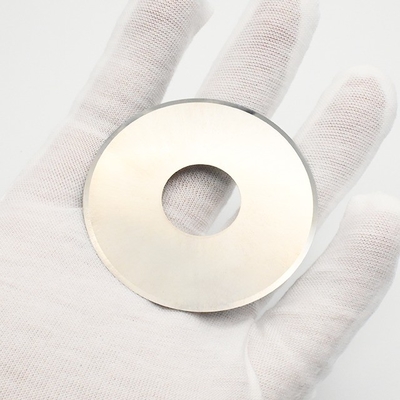 Lame circulaire en carbure pour couteau rond, couteau pour fente de feuilles de cuivre et d'aluminium pour machine à fendre les feuilles, lame industrielle