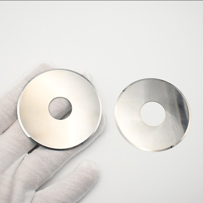 Lame circulaire en carbure pour couteau rond, couteau pour fente de feuilles de cuivre et d'aluminium pour machine à fendre les feuilles, lame industrielle