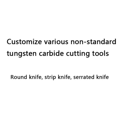 Lame de couteau dentelée pour machines d'emballage personnalisée diverses outils de coupe industriels en carbure de tungstène fritté non standard