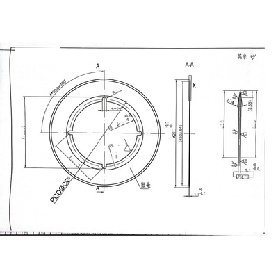 Lame de coupe pour l'industrie du tabac en carbure de tungstène cémenté pour machine de découpe à couteau circulaire, couteaux de refente