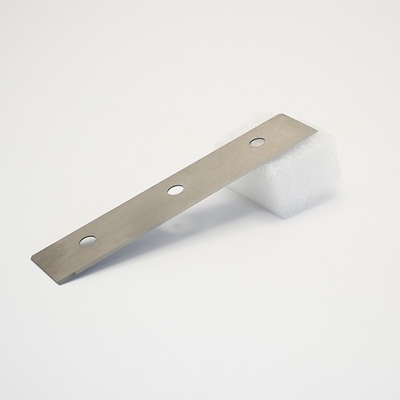 Alliage de carbure de tungstène cimenté sur mesure à trois trous, trancheuse de fibres chimiques, lame, film de tissu, couteau de machine industrielle