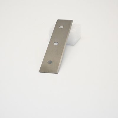 Alliage de carbure de tungstène cimenté sur mesure à trois trous, trancheuse de fibres chimiques, lame, film de tissu, couteau de machine industrielle