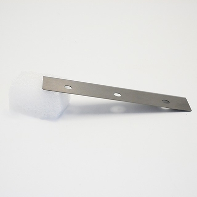 Alliage de carbure de tungstène cimenté sur mesure à trois trous, trancheuse de fibres chimiques, lame, film de tissu, couteau de machine industrielle