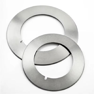 Personnaliser le couteau rond en métal en alliage de carbure de tungstène pour la coupe de matériaux métalliques tels que les plaques d'acier, d'aluminium, de cuivre, etc.