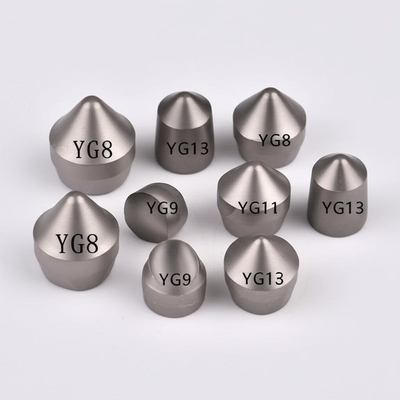 Boutons en carbure de tungstène YG8 YG9 YG11 pour trépans de forage pétrolier, densité 14,9 g/cm³
