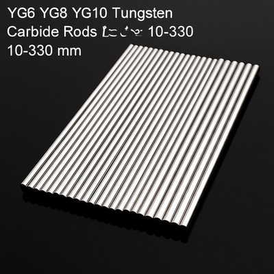 YG6 YG8 YG10 Barres de carbure de tungstène 3-30 mm de diamètre 330 mm de longueur