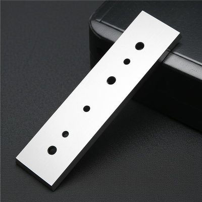 Alliage de carbure de tungstène cimenté sur mesure à trois trous, trancheuse de fibres chimiques, lame, film de tissu, couteau de machine industrielle