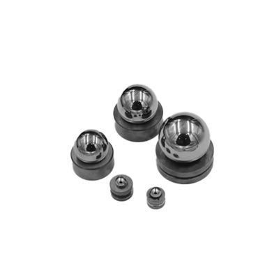 Vanne à bille en carbure de tungstène cémenté de taille personnalisée avec matériau 100% carbure de tungstène et spécification d'alliage YG8 YG6 YG6X YG9C YG11C YG13C