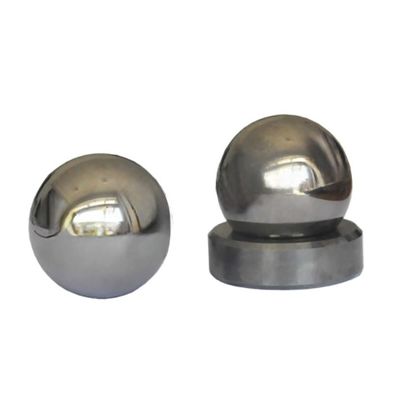 Vanne à bille en carbure de tungstène cémenté de taille personnalisée avec matériau 100% carbure de tungstène et spécification d'alliage YG8 YG6 YG6X YG9C YG11C YG13C