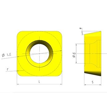 SPMT Modèle CNC Insert avec un angle de 11° et une tolérance de ±0,08-±0,18 pour le tournage de précision