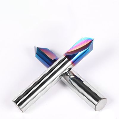 Outil de déchiquetage à deux flûtes à angle 90°, découpage de carbure de tungstène pour acier inoxydable