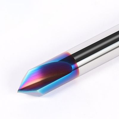 Outil de déchiquetage à deux flûtes à angle 90°, découpage de carbure de tungstène pour acier inoxydable