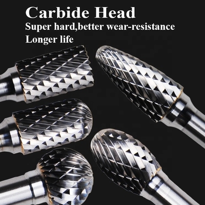 Les ensembles simples et doubles de dents dactylographient le carbure de tungstène Burr Deburring