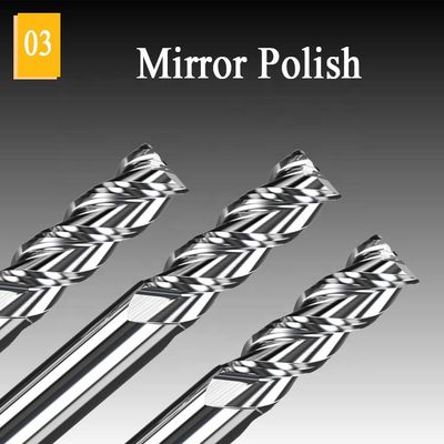 fraise en bout en aluminium de la fraise en bout de carbure de tungstène de commande numérique par ordinateur de 1mm Hrc55 Mills Cut Tool