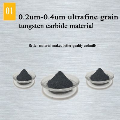 4 cannelure 4mm de la fraise en bout de carbure de tungstène en bois de dégrossissage d'axe 2 4 cannelures