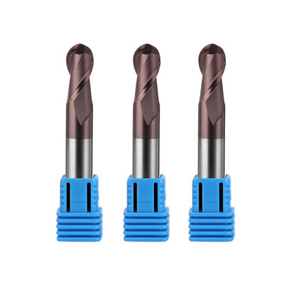 Fraise en bout de carbure de tungstène de commande numérique par ordinateur 2mm 12mm 6mm coupeurs de fraisage de nez de boule de 200 millimètres 6 Ballnose